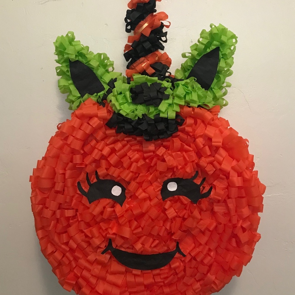 Halloween Unicorn Face  Pinata